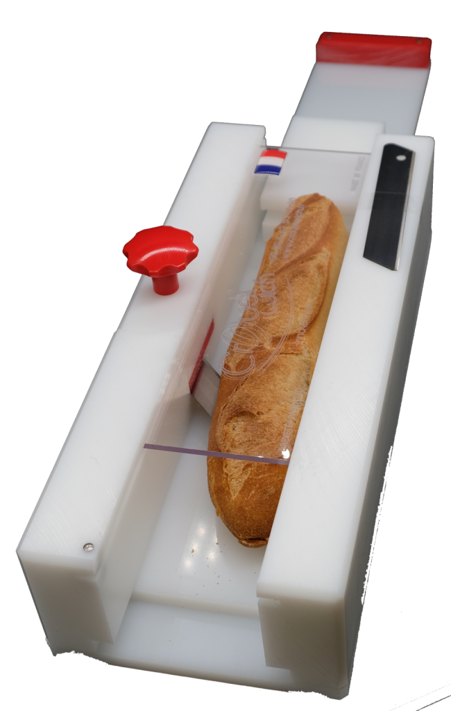 Tranchez votre pain baguette facilement grace à cette trancheuse manuelle